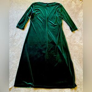 Green Velvet Dress Christmas Holiday Fairy Renaissance Petite Large